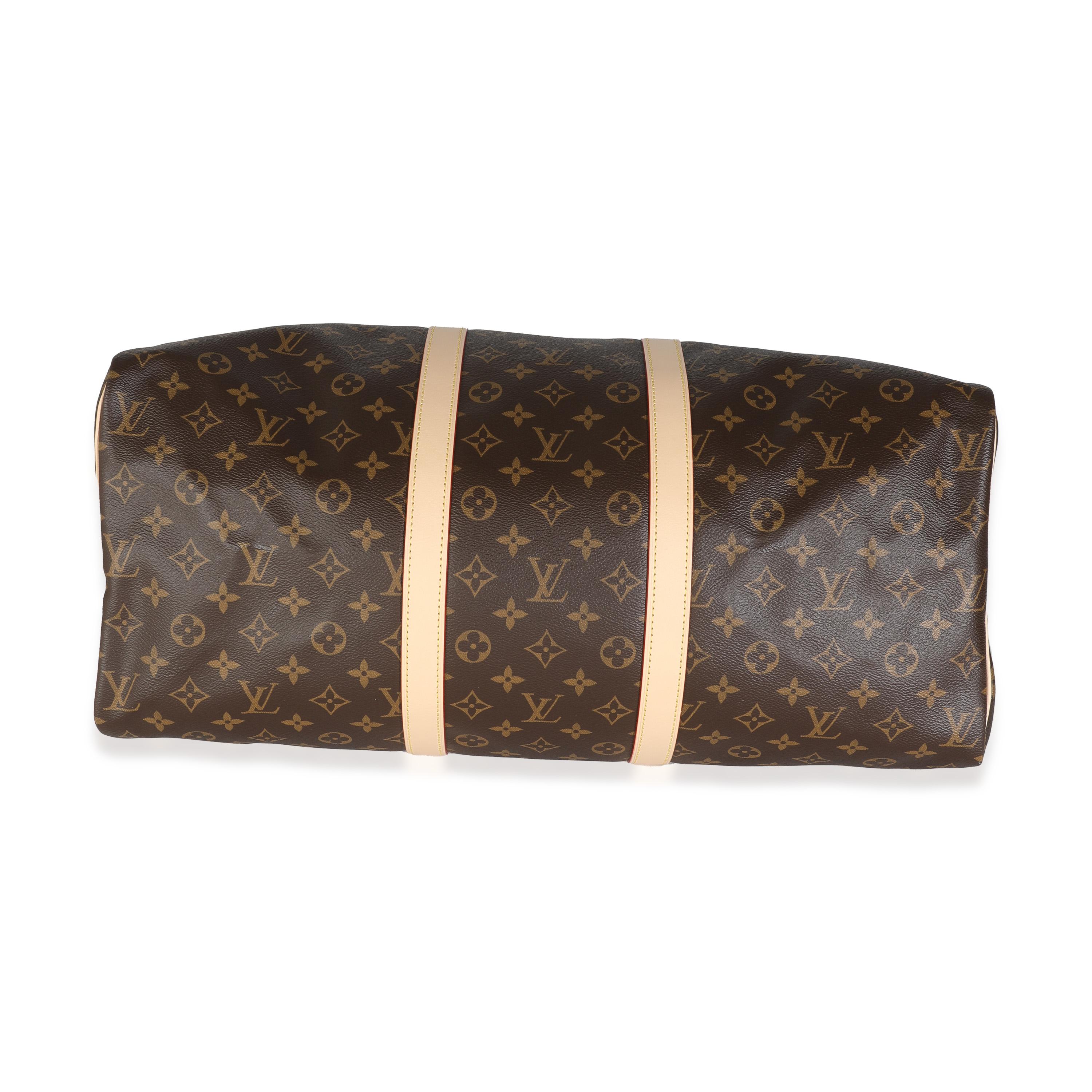 Louis Vuitton Monogram Canvas Keepall Bandouliere 50 For Sale 2