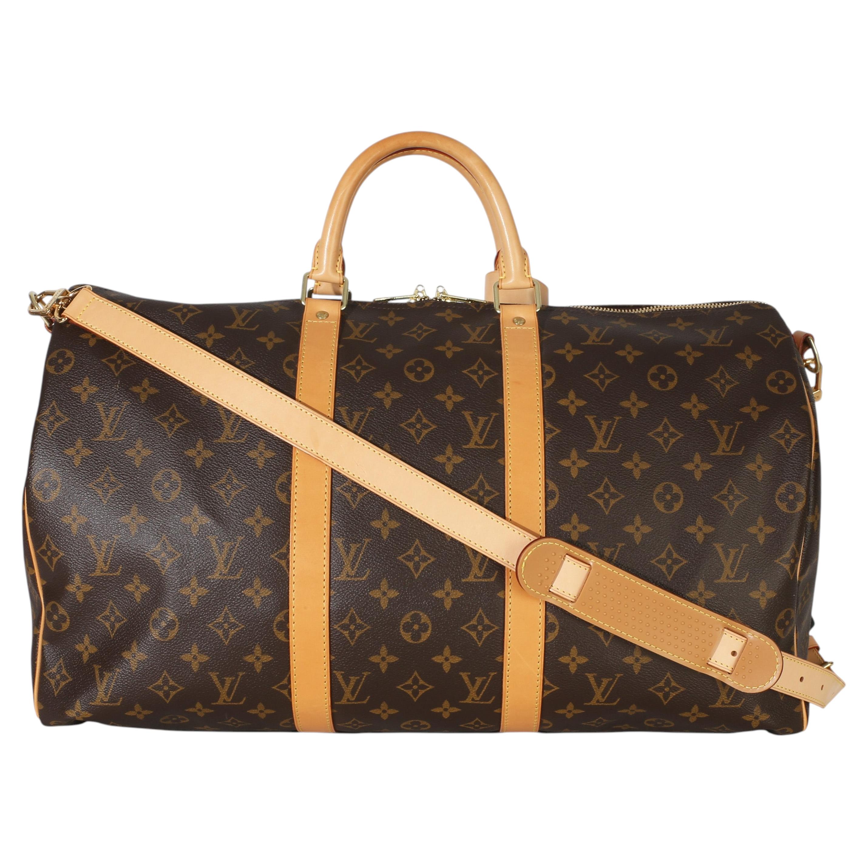 Louis Vuitton Monogram Canvas Keepall Bandouliere 50