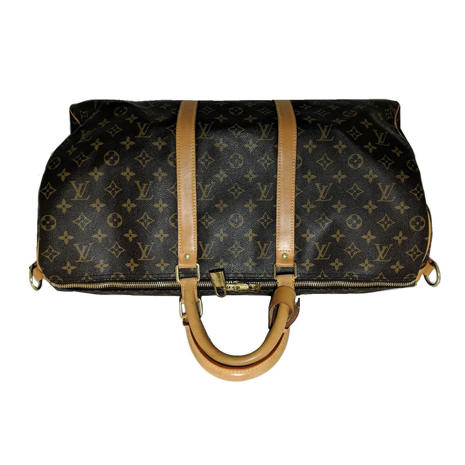 Louis Vuitton Monogram Canvas Keepall Bandouliere 50 Luggage 1