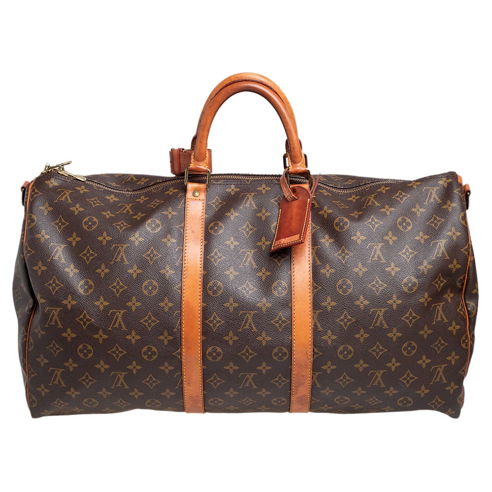Louis Vuitton Monogram Canvas Keepall Bandouliere 55 bag