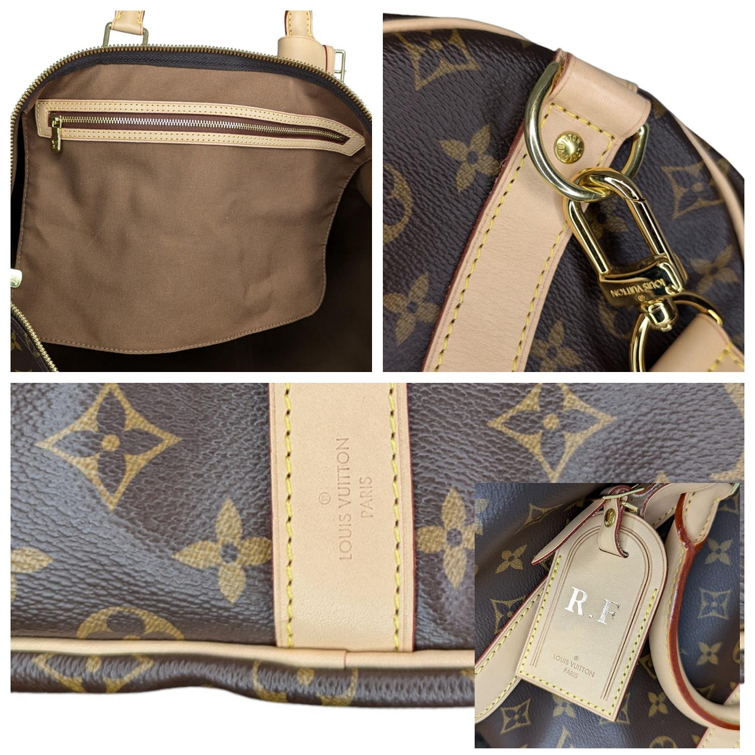 Louis Vuitton Monogram Canvas Keepall Bandouliere 55 Duffel Bag 3