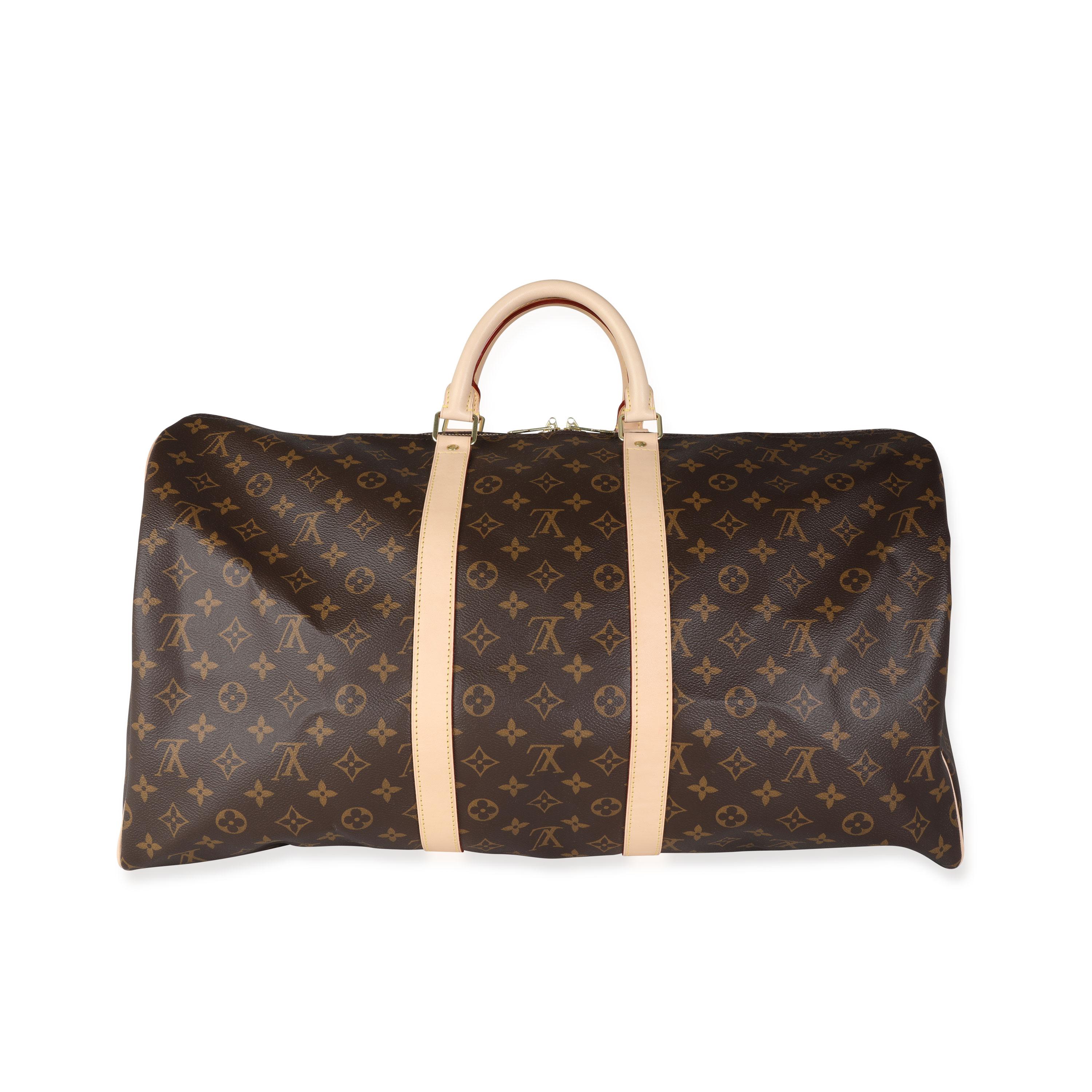 Black Louis Vuitton Monogram Canvas Keepall Bandoulière 55