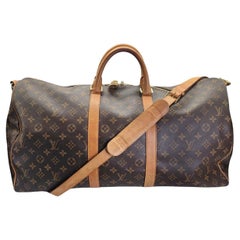 Louis Vuitton Monogram Canvas Keepall Bandouliere 55, Monogramm Canvas