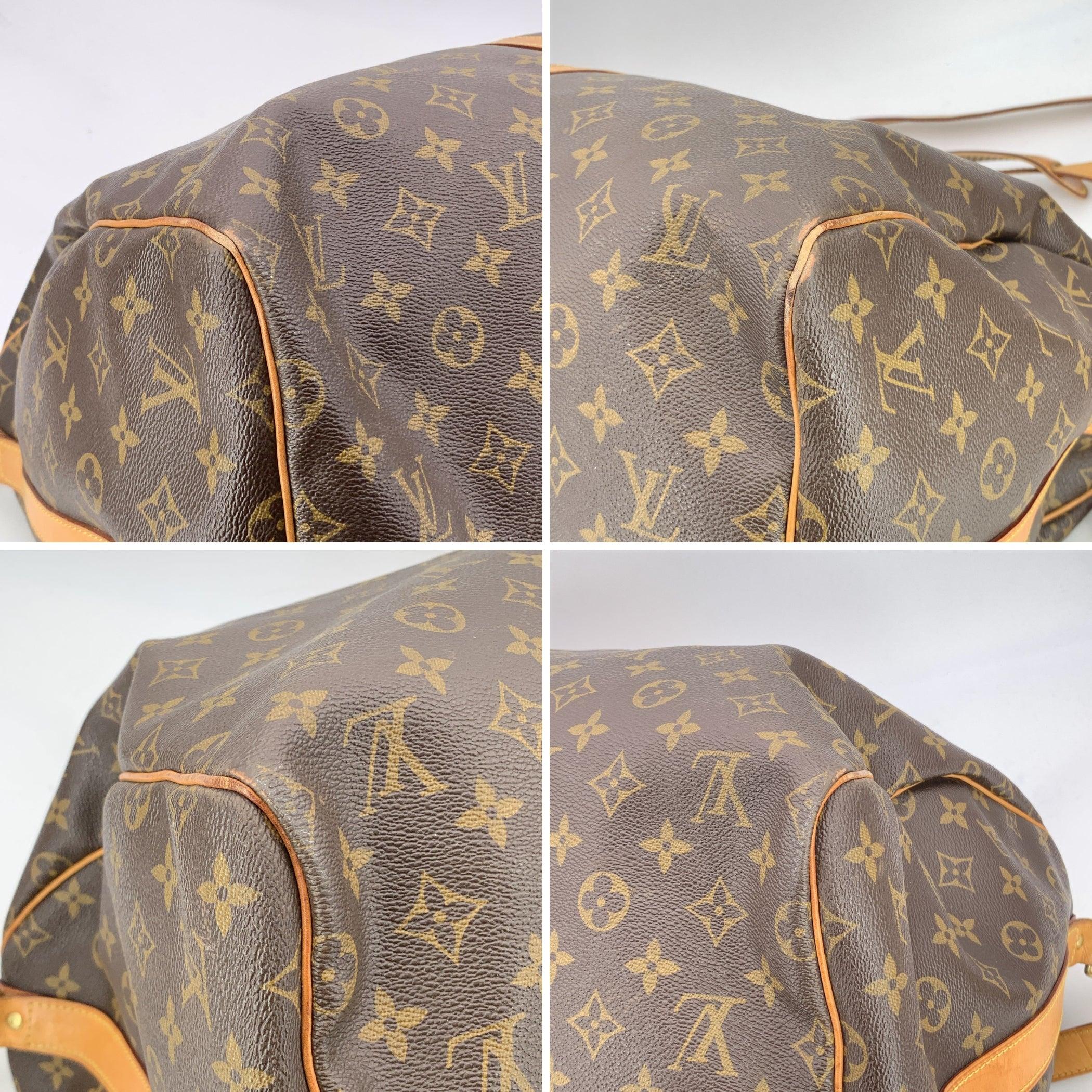 Louis Vuitton Monogram Canvas Keepall Bandouliere 55 Travel Bag For Sale 2