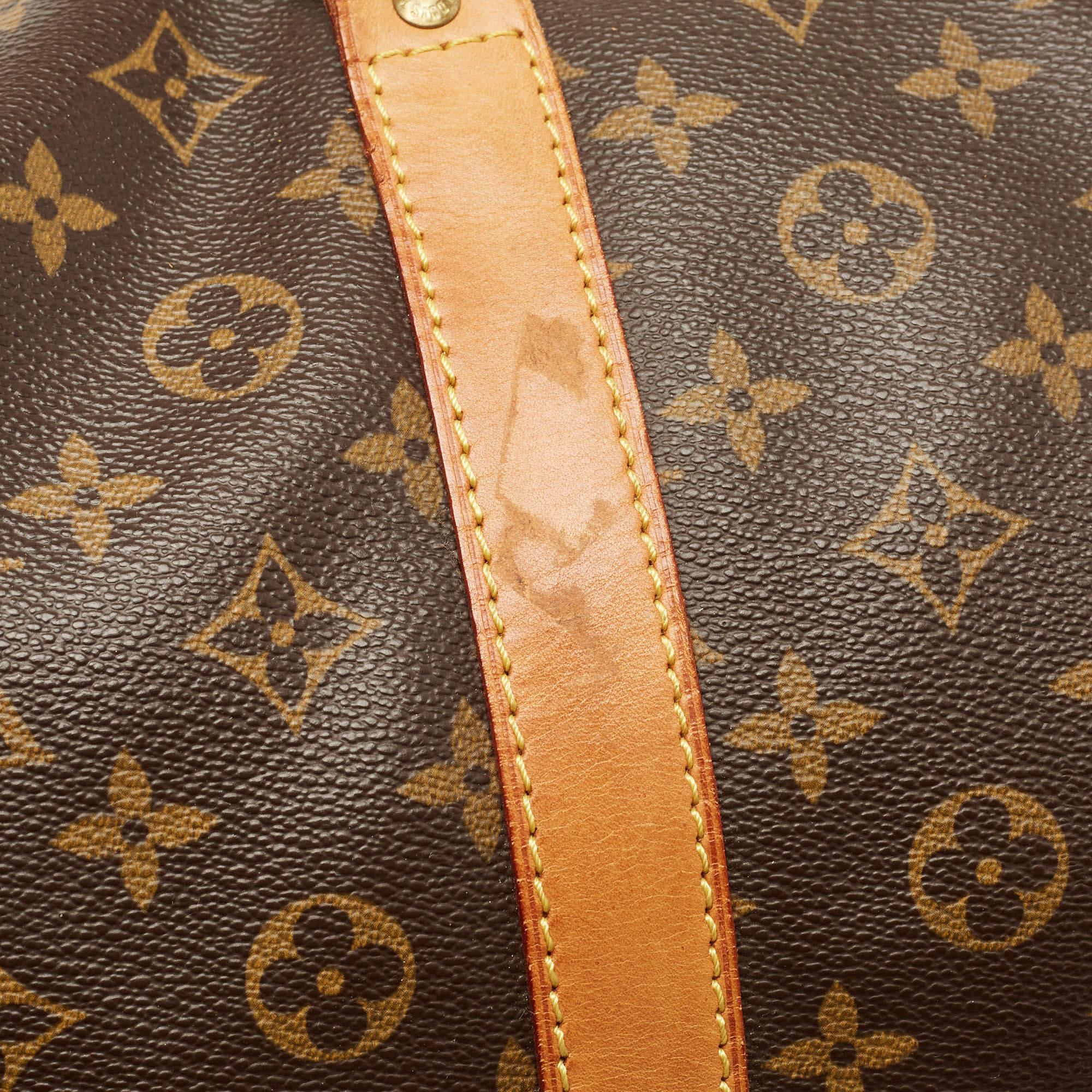 Louis Vuitton Monogram Canvas Keepall Bandouliere 60 Bag 6