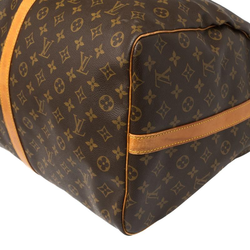 Louis Vuitton Monogram Canvas Keepall Bandouliere 60 Bag 8