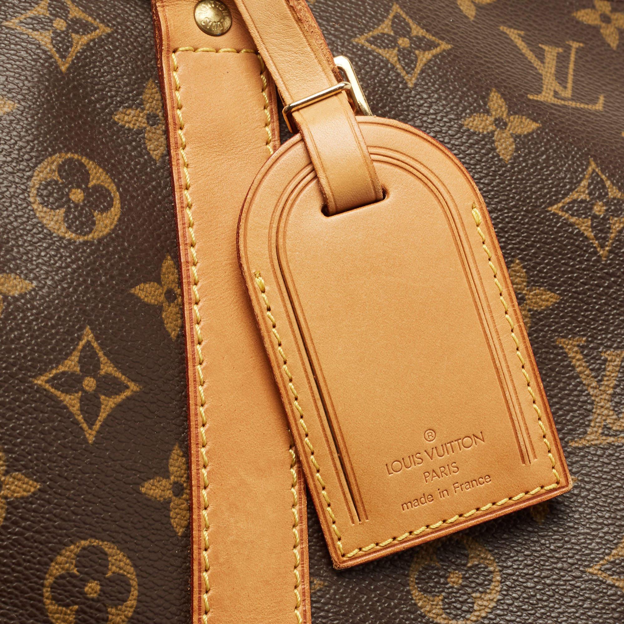 Louis Vuitton Monogram Canvas Keepall Bandouliere 60 Bag 13