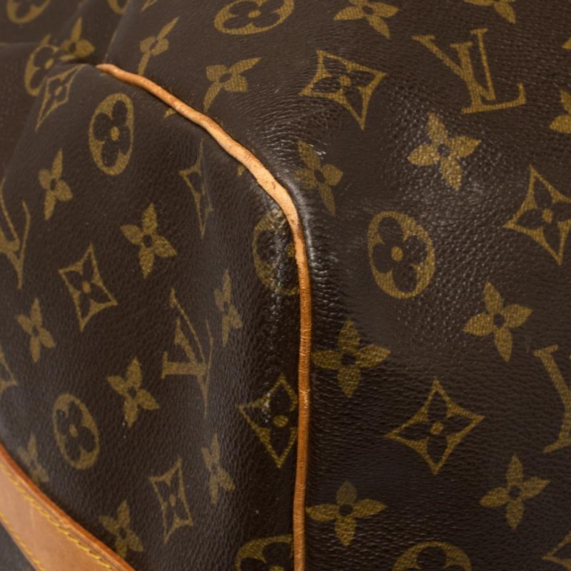 Brown Louis Vuitton Monogram Canvas Keepall Bandouliere 60 Bag