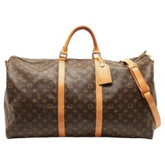 Borsa Louis Vuitton Monogram Canvas Keepall Bandouliere 60