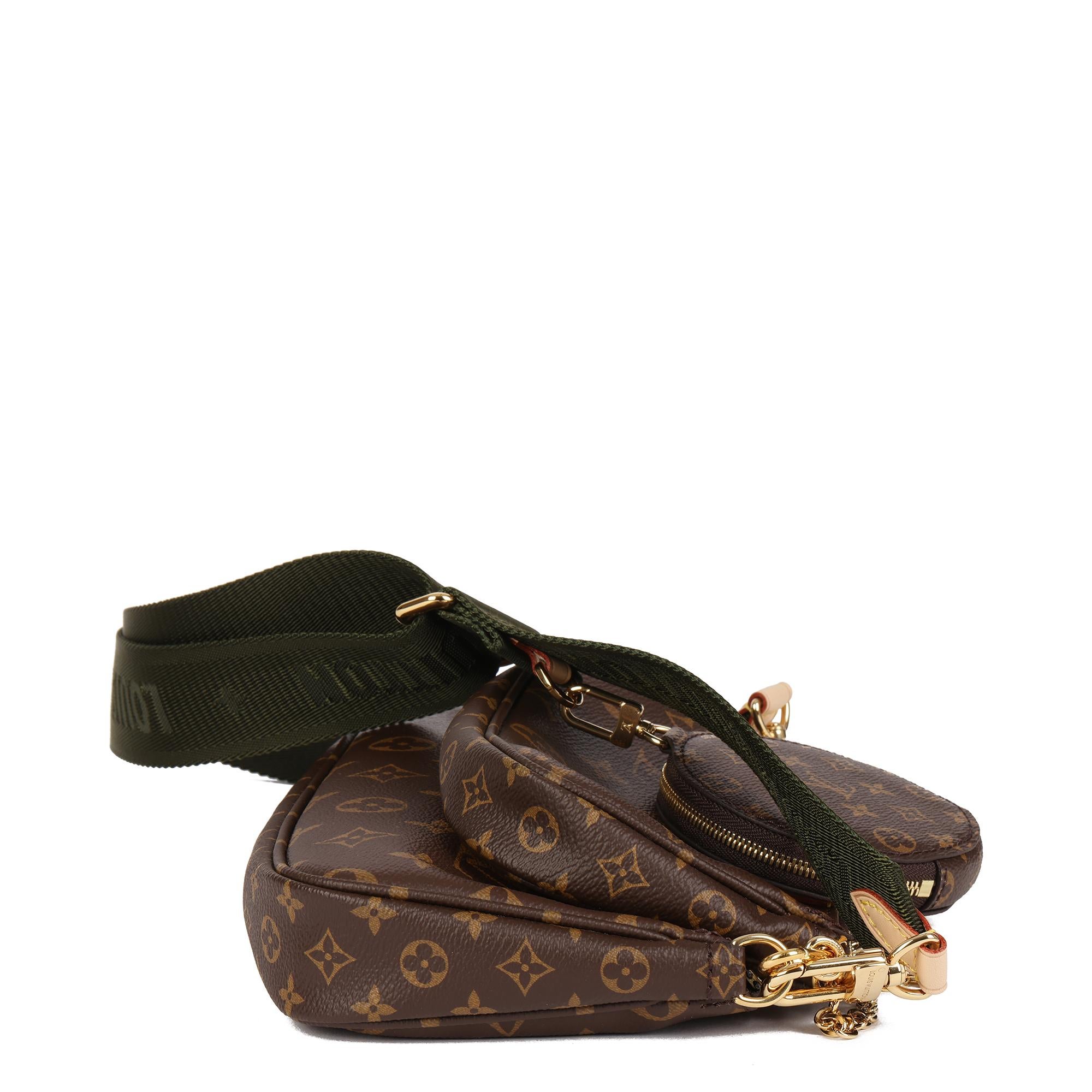 louis vuitton multi pochette accessoires khaki monogram