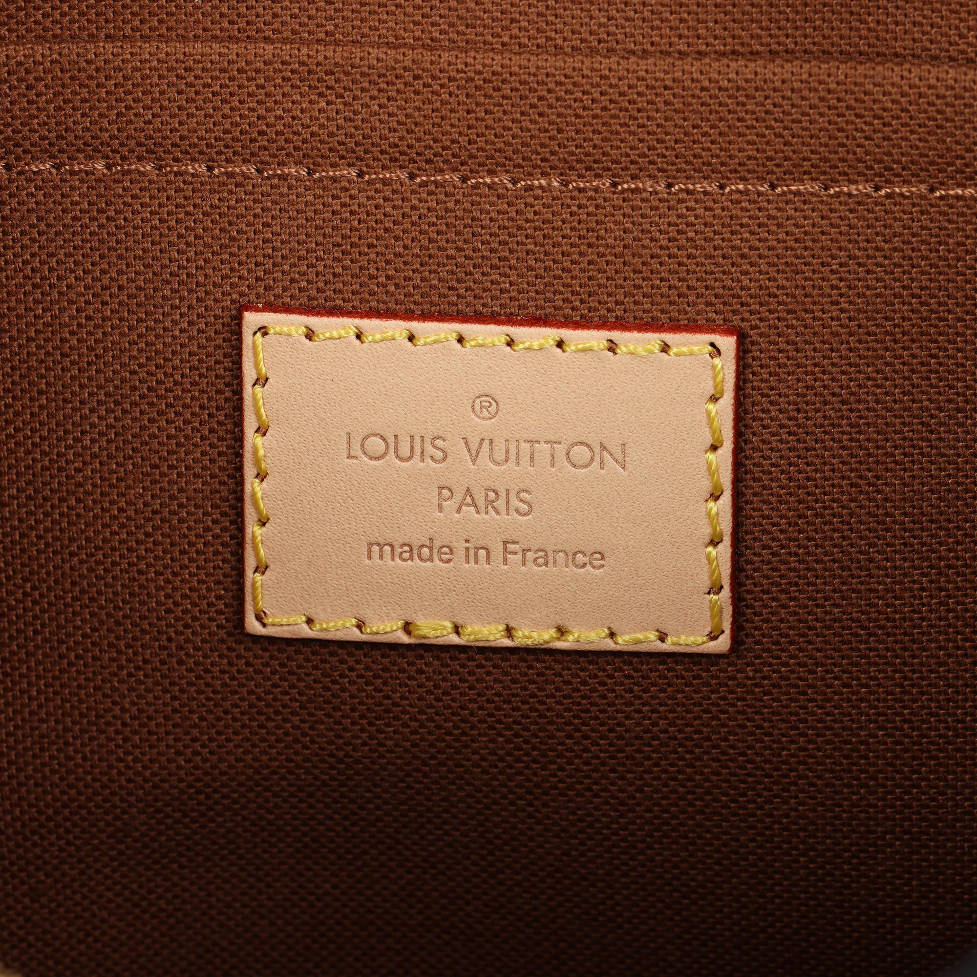 LOUIS VUITTON  Monogram Canvas & Khaki Jacquard Multi Pochette Accessoires 3