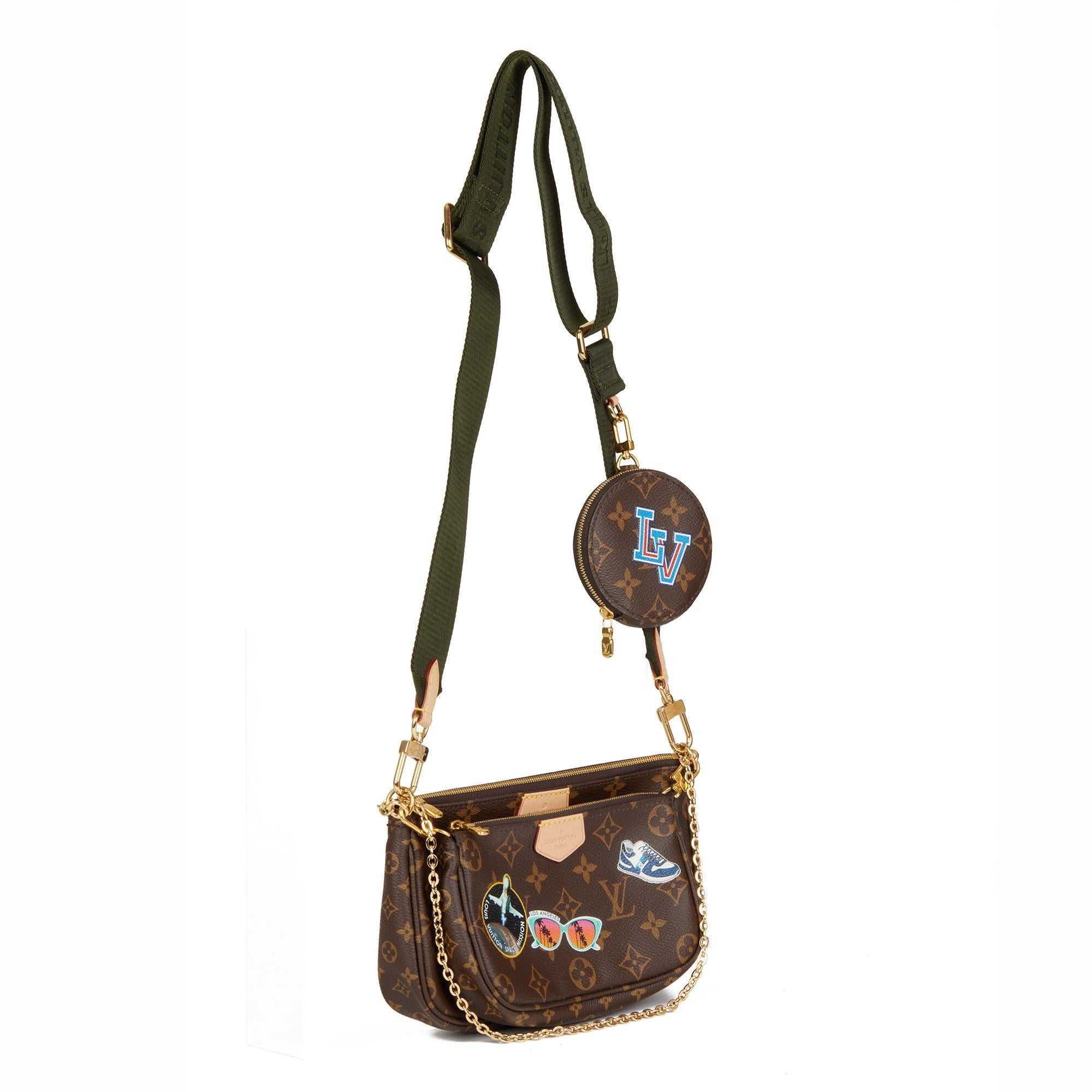 LOUIS VUITTON
Brown Monogram Coated Canvas & Khaki Jacquard My World Tour Multi Pochette Accessoires

Xupes Reference: CB593
Serial Number: SP3240
Age (Circa): 2020
Accompanied By: Louis Vuitton Dust Bag, Box, Tag
Authenticity Details: Date Stamp
