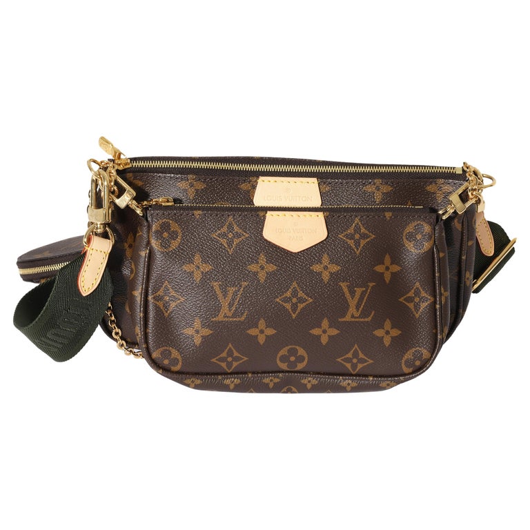 Louis Vuitton Monogram Canvas Khaki Multi Pochette Accessoires For Sale at  1stDibs