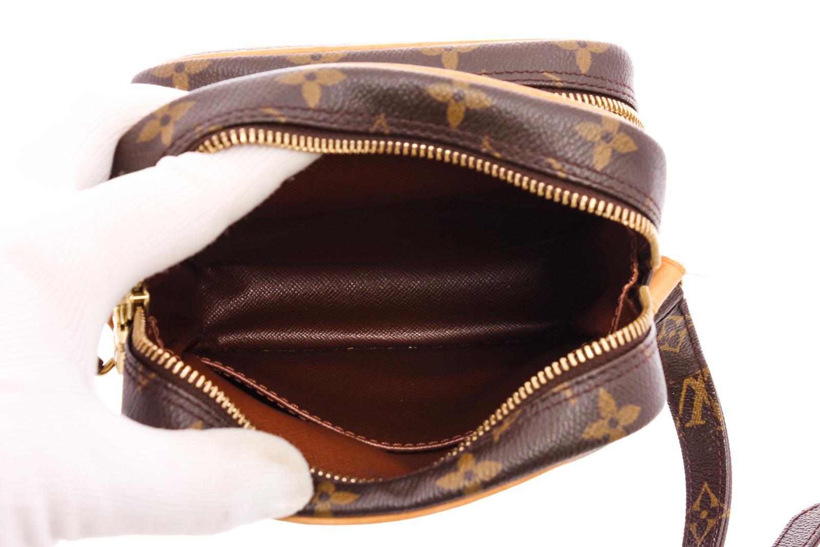 Women's Louis Vuitton Monogram Canvas Leather Amazone Crossbody Bag