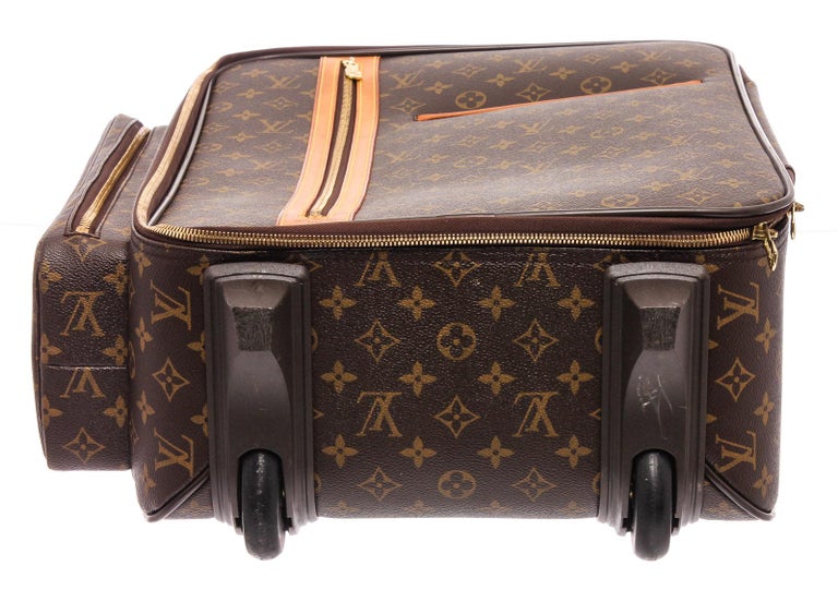 Louis Vuitton Monogram Canvas Leather Bosphore Trolley 45 cm For Sale at 1stdibs