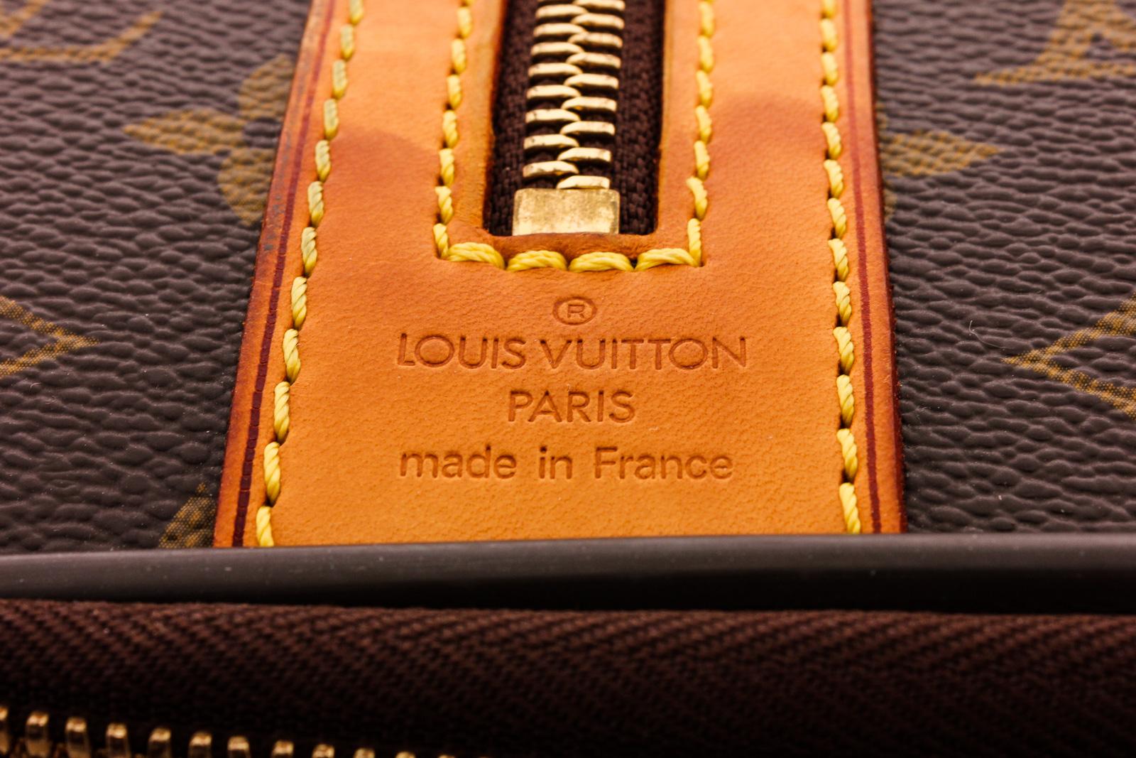 Black Louis Vuitton Monogram Canvas Leather Bosphore Trolley 45 cm
