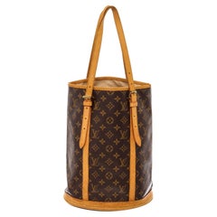 Louis Vuitton Monogram Canvas Leather Bucket GM Handbag