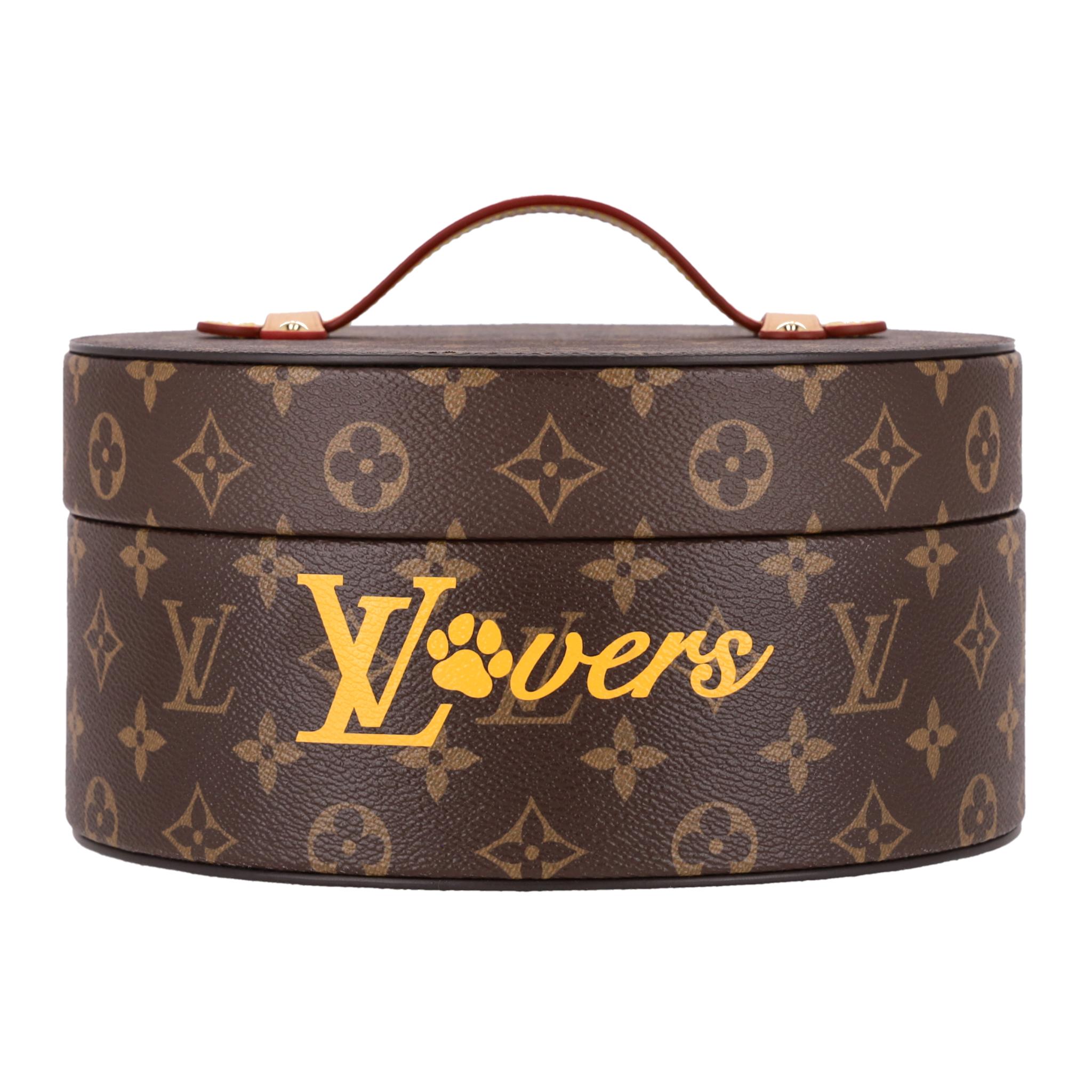 Ciotola per cani in tela e pelle Louis Vuitton Monogram In condizioni ottime in vendita a London, GB