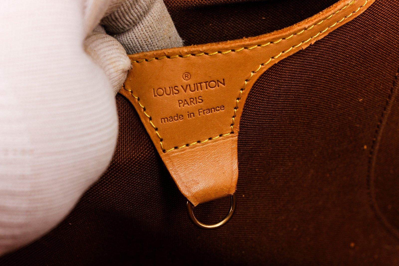Black Louis Vuitton Monogram Canvas Leather Ellipse Shopper Bag