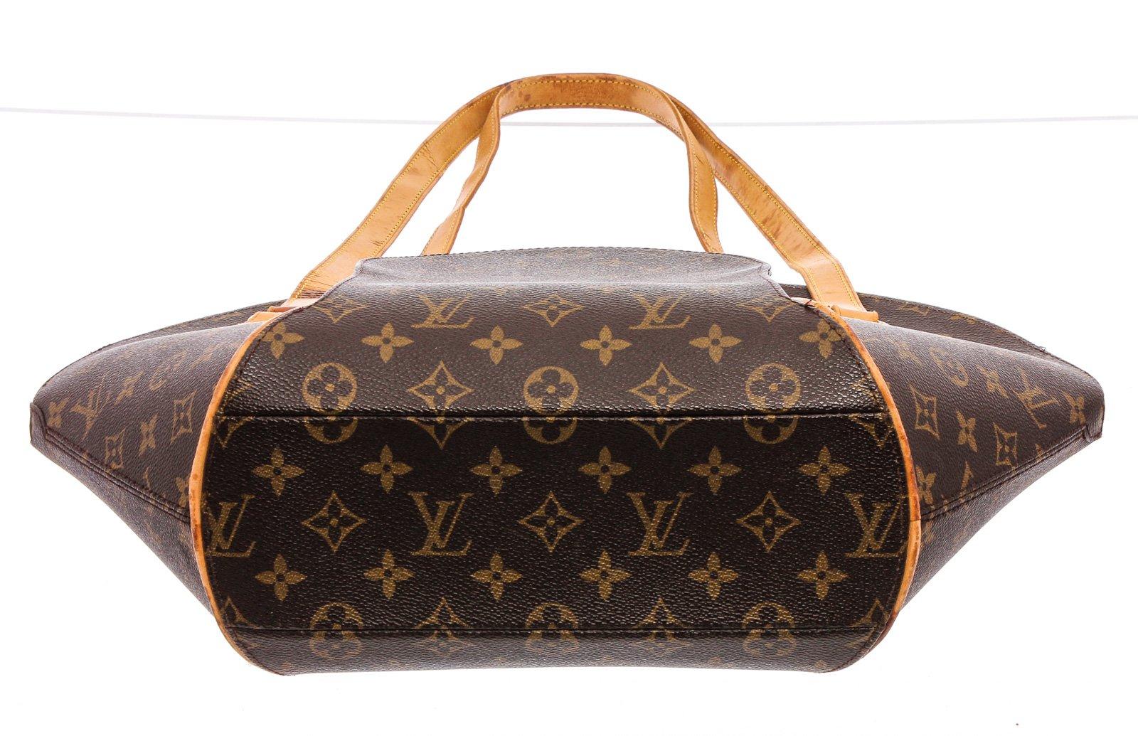 Louis Vuitton Monogram Canvas Leather Ellipse Shopper Bag In Good Condition In Irvine, CA
