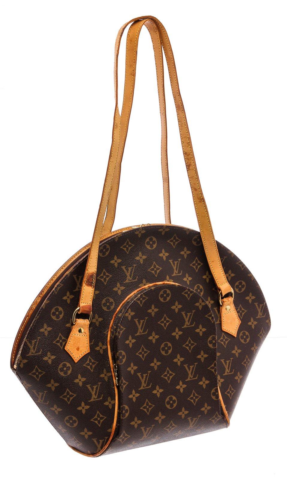 Women's Louis Vuitton Monogram Canvas Leather Ellipse Shopper Bag