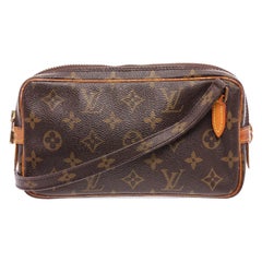 Louis Vuitton Monogram Canvas Leather Marly Bandouliere Crossbody Bag 