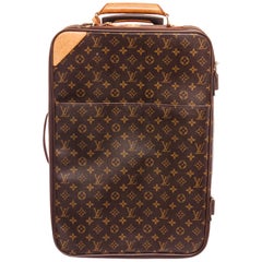 Louis Vuitton Monogram Canvas Leather Pegase 55 cm Luggage