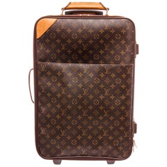Louis Vuitton Monogram Canvas Leather Pegase 55 cm Luggage