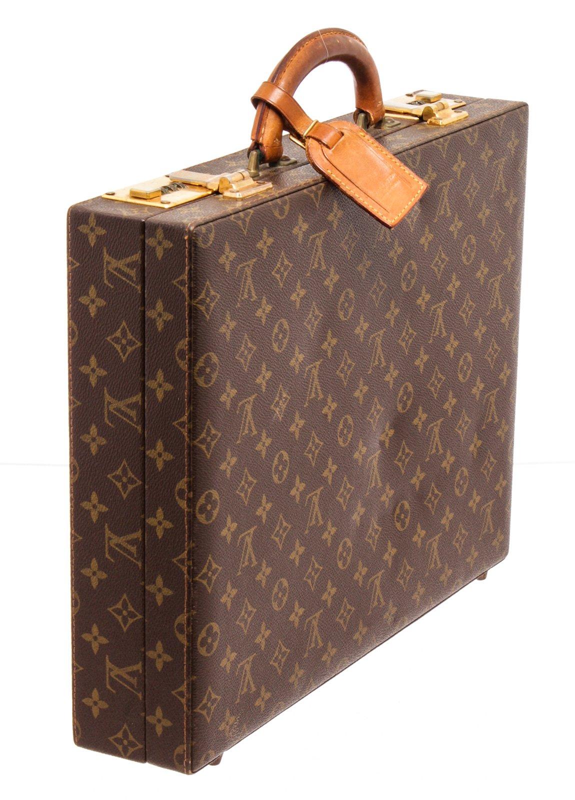 Louis Vuitton Monogram Canvas Leather President Briefcase 1