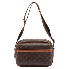 Louis Vuitton Reporter PM Tasche aus Segeltuch mit Monogramm und Leder