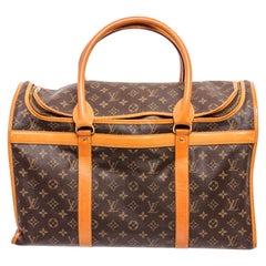 Louis Vuitton Monogram Canvas Leather Sac Chien 40 Dog Carrier Bag