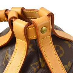 LOUIS VUITTON Monogramm Canvas Lederbesatz Gold Neuheit World Cup Fußballball