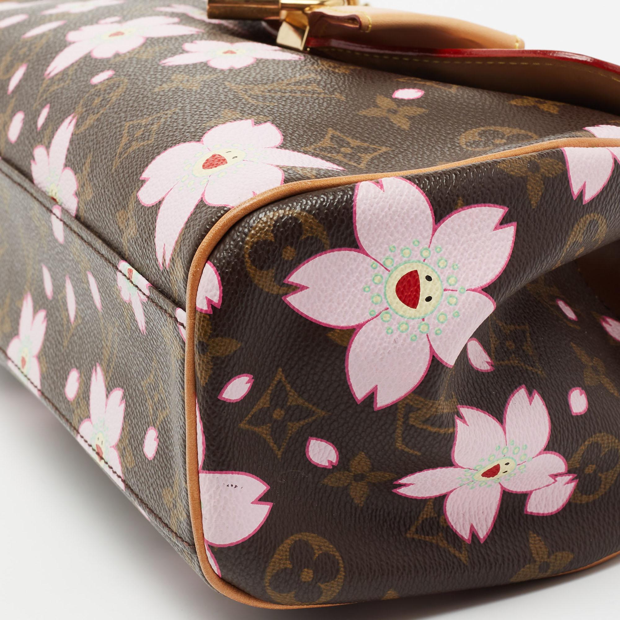 Louis Vuitton Monogram Canvas Limited Edition Cherry Blossom Sac Retro PM Bag 4