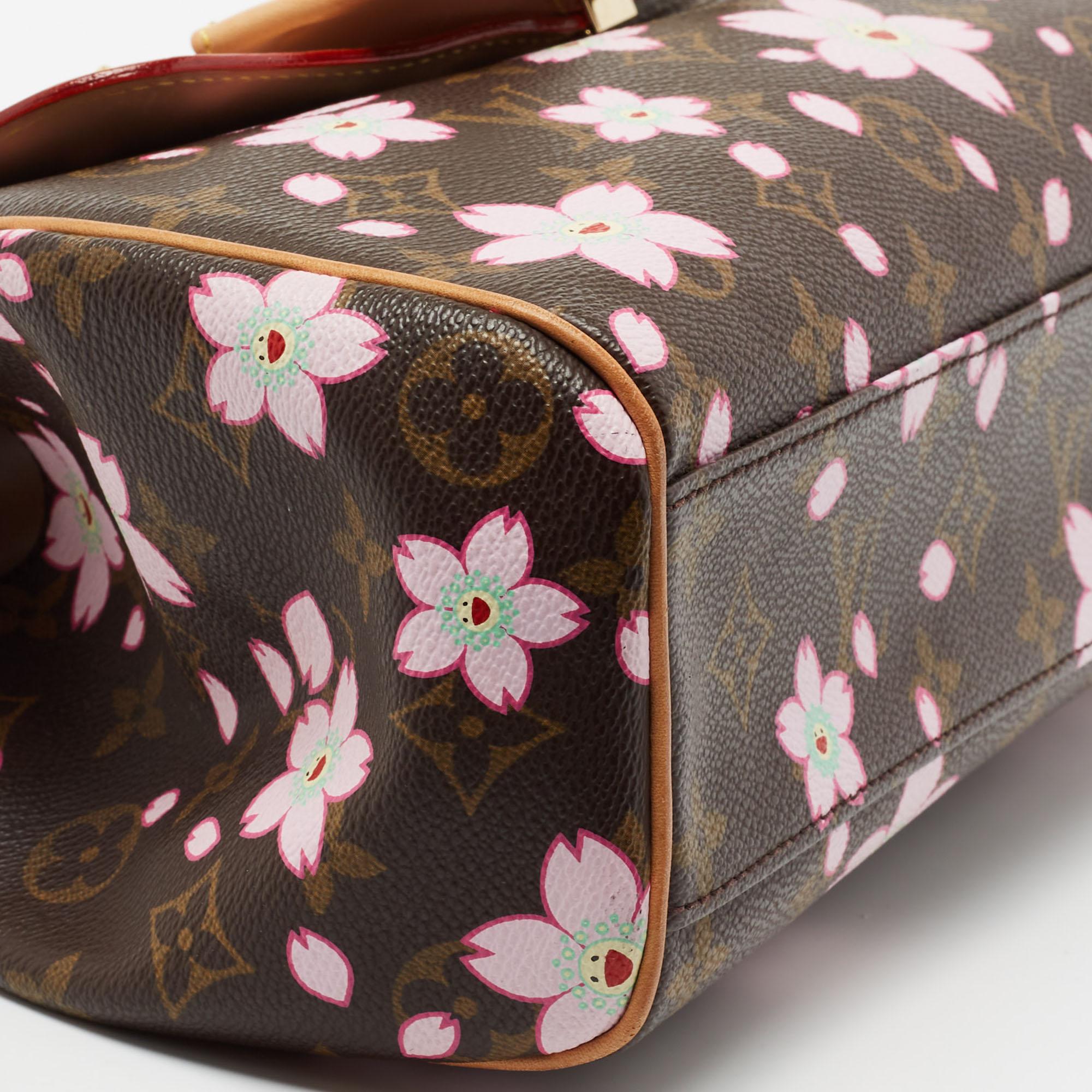 Louis Vuitton Monogram Canvas Limited Edition Cherry Blossom Sac Retro PM Bag 5