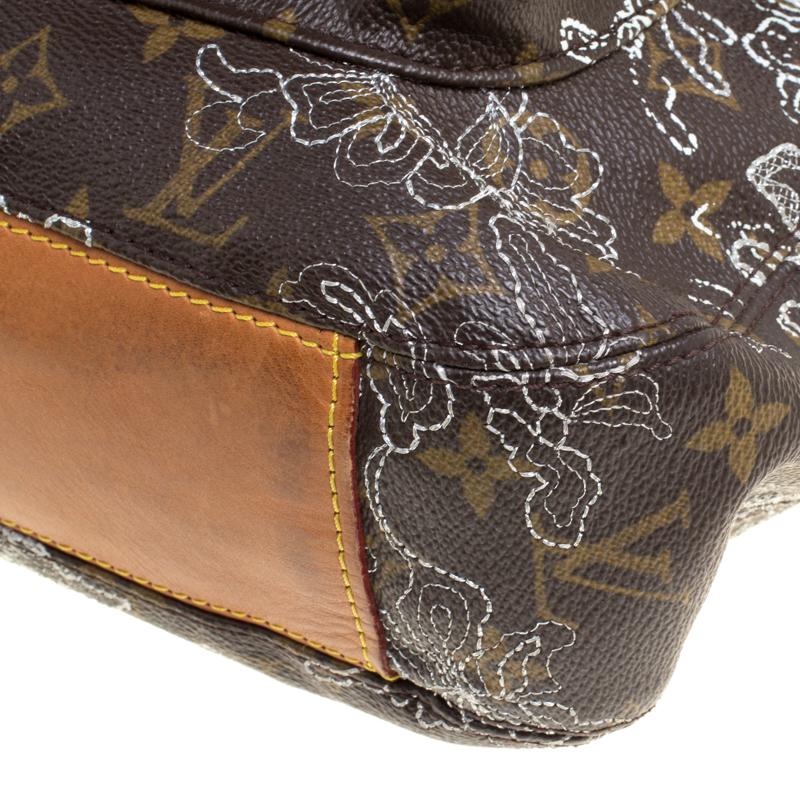 Louis Vuitton Monogram Canvas Limited Edition Dentelle Fersen GM Bag 6