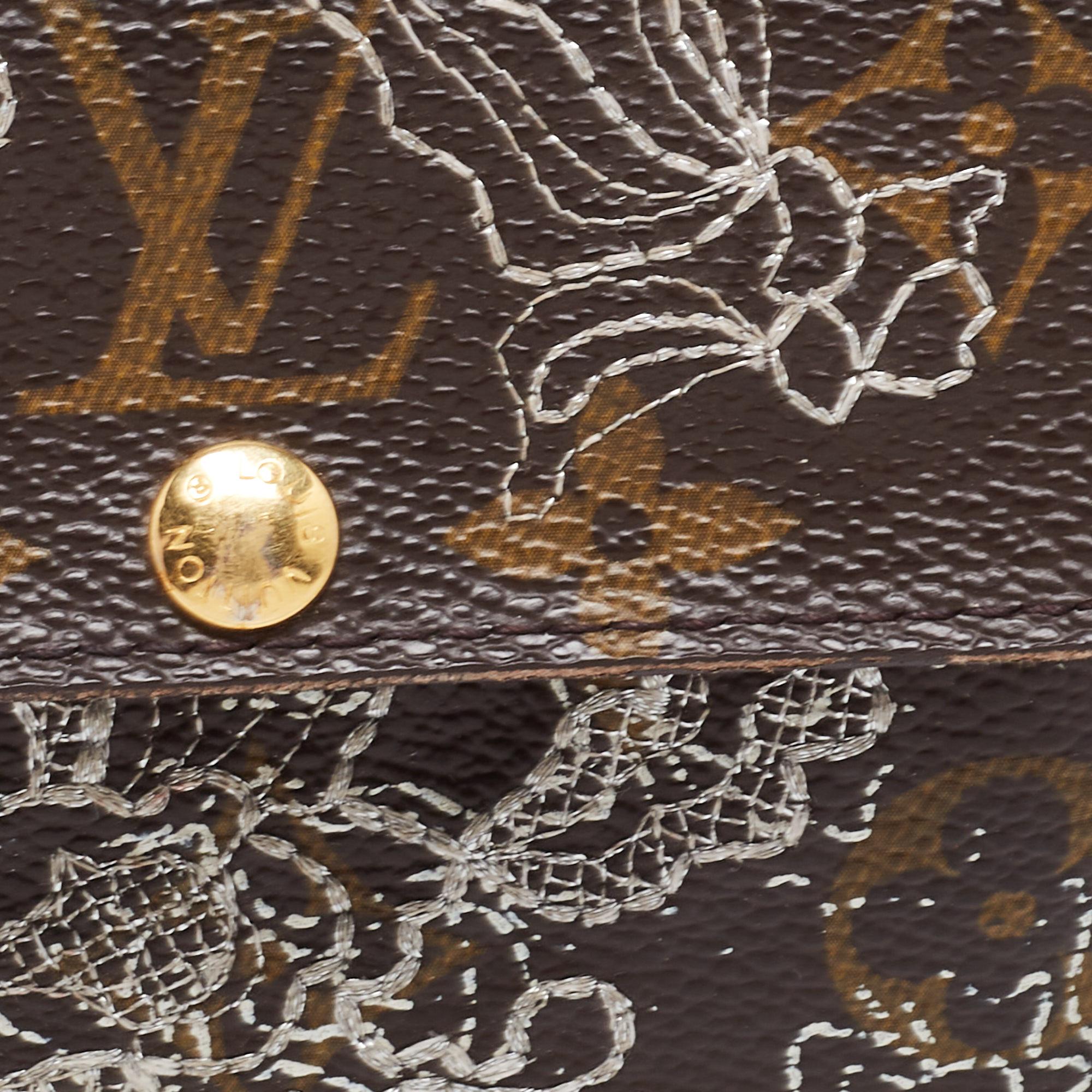 Louis Vuitton Monogram Canvas Limited Edition Dentelle Ludlow Wallet 5