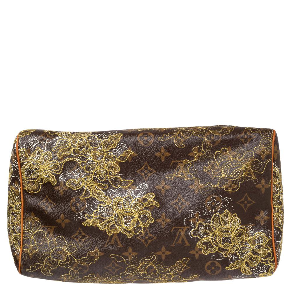Women's Louis Vuitton Monogram Canvas Limited Edition Dentelle Speedy 30 Bag