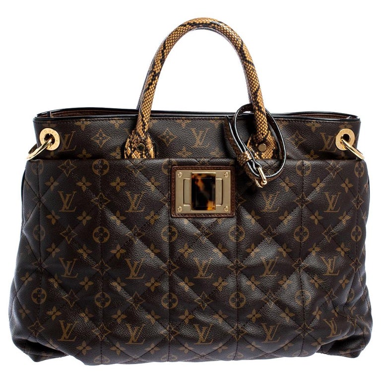 Louis Vuitton Rare Limited Edition Exotic Monogram Top Handle Satchel Bag  at 1stDibs