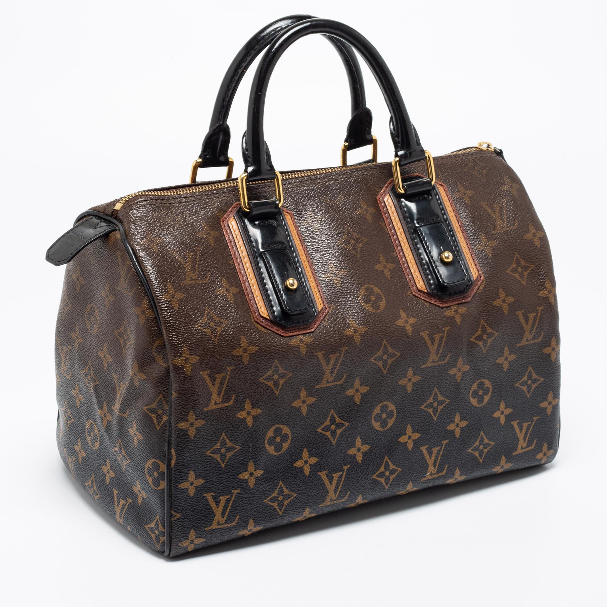 Louis Vuitton Monogram Canvas Limited Edition Mirage Speedy 30 Bag In Good Condition In Dubai, Al Qouz 2