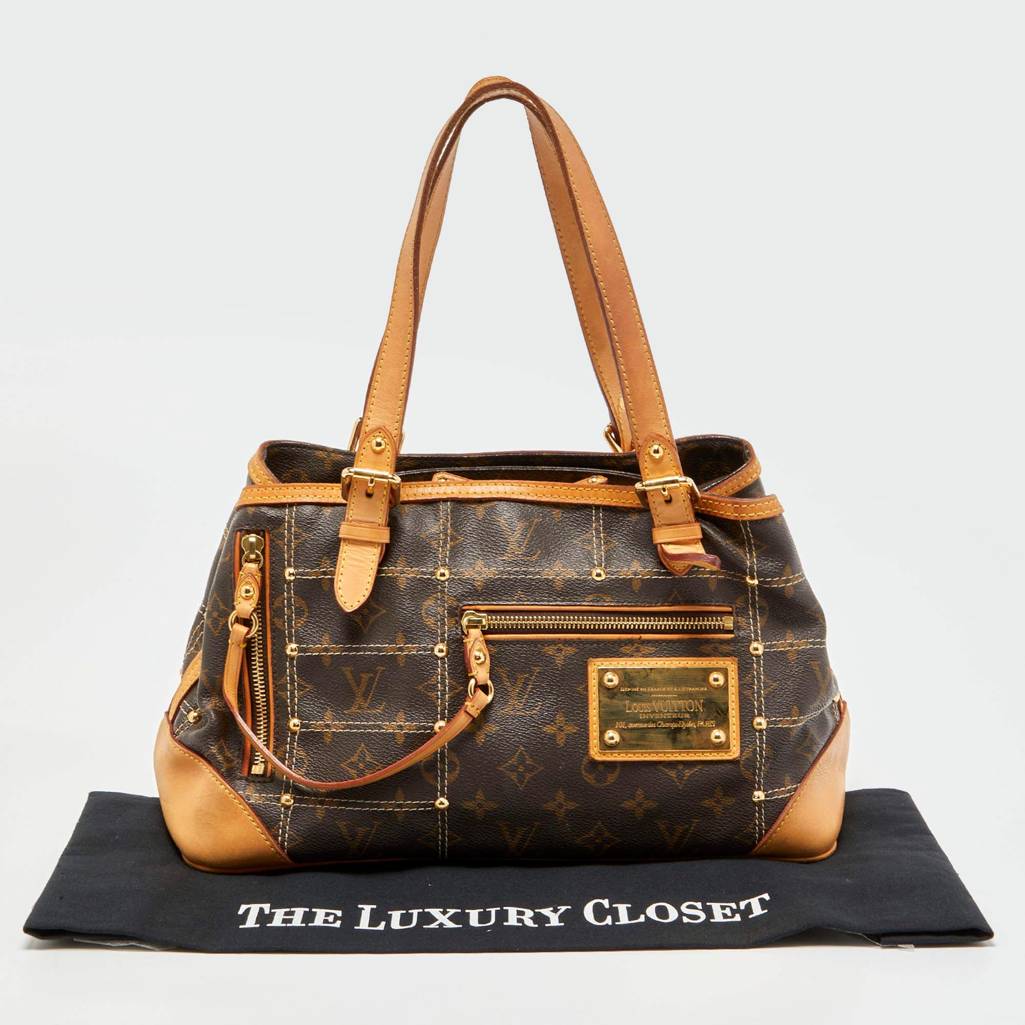 Louis Vuitton Monogram Canvas Limited Edition Riveting Bag 10