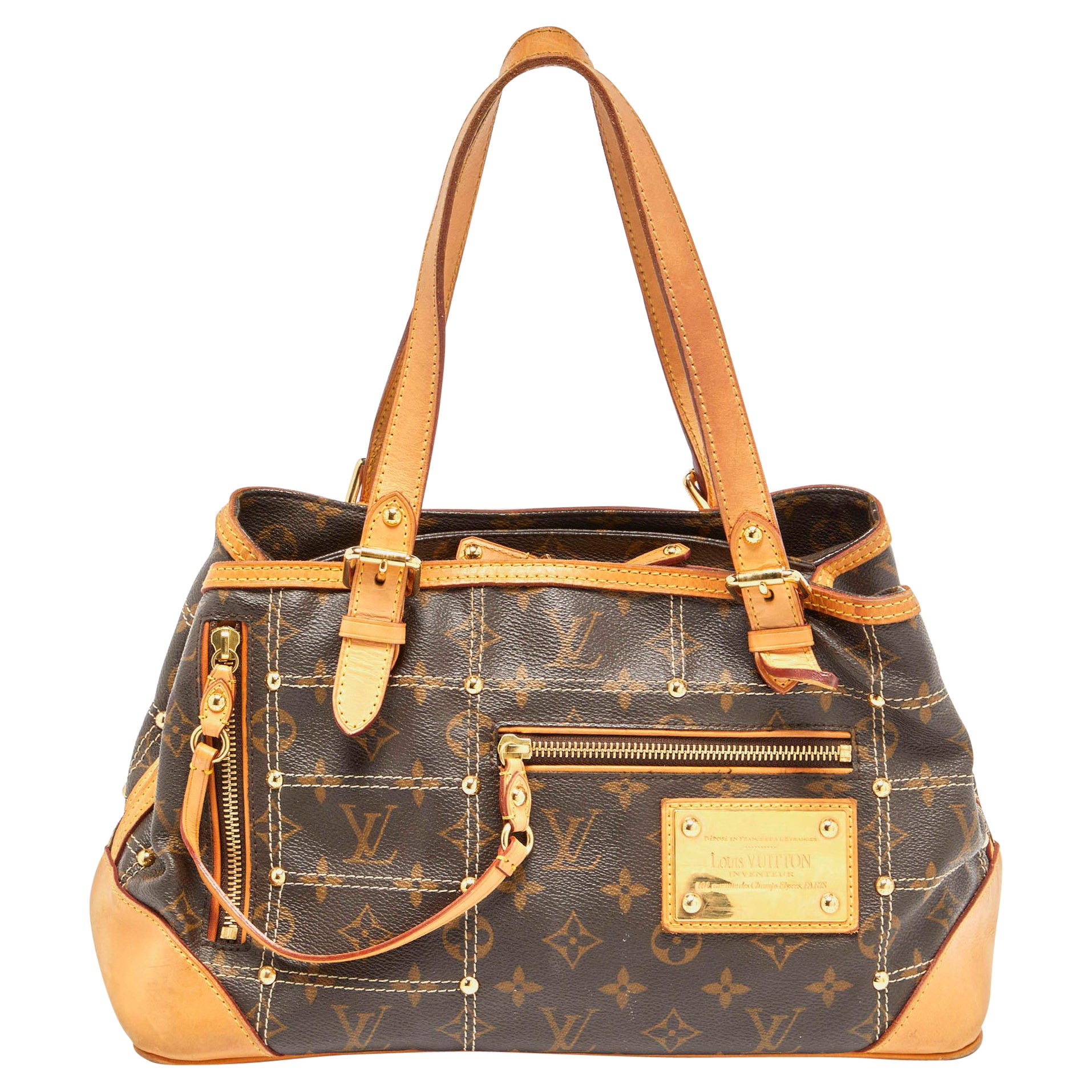 Louis Vuitton Monogram Canvas Limited Edition Riveting Bag