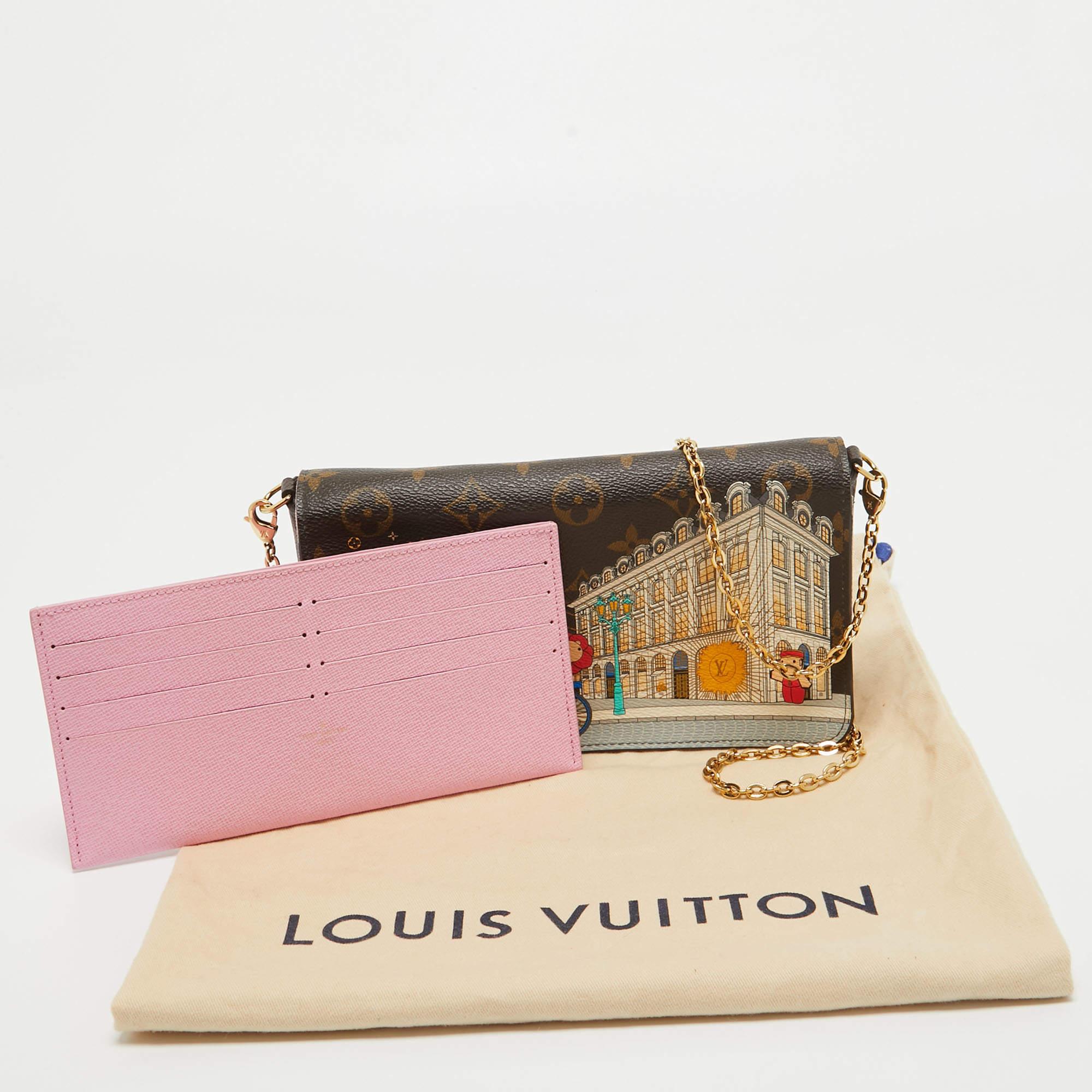Vivienne Felicie Pochette-Tasche mit Monogramm aus Segeltuch in limitierter Auflage im Angebot 6