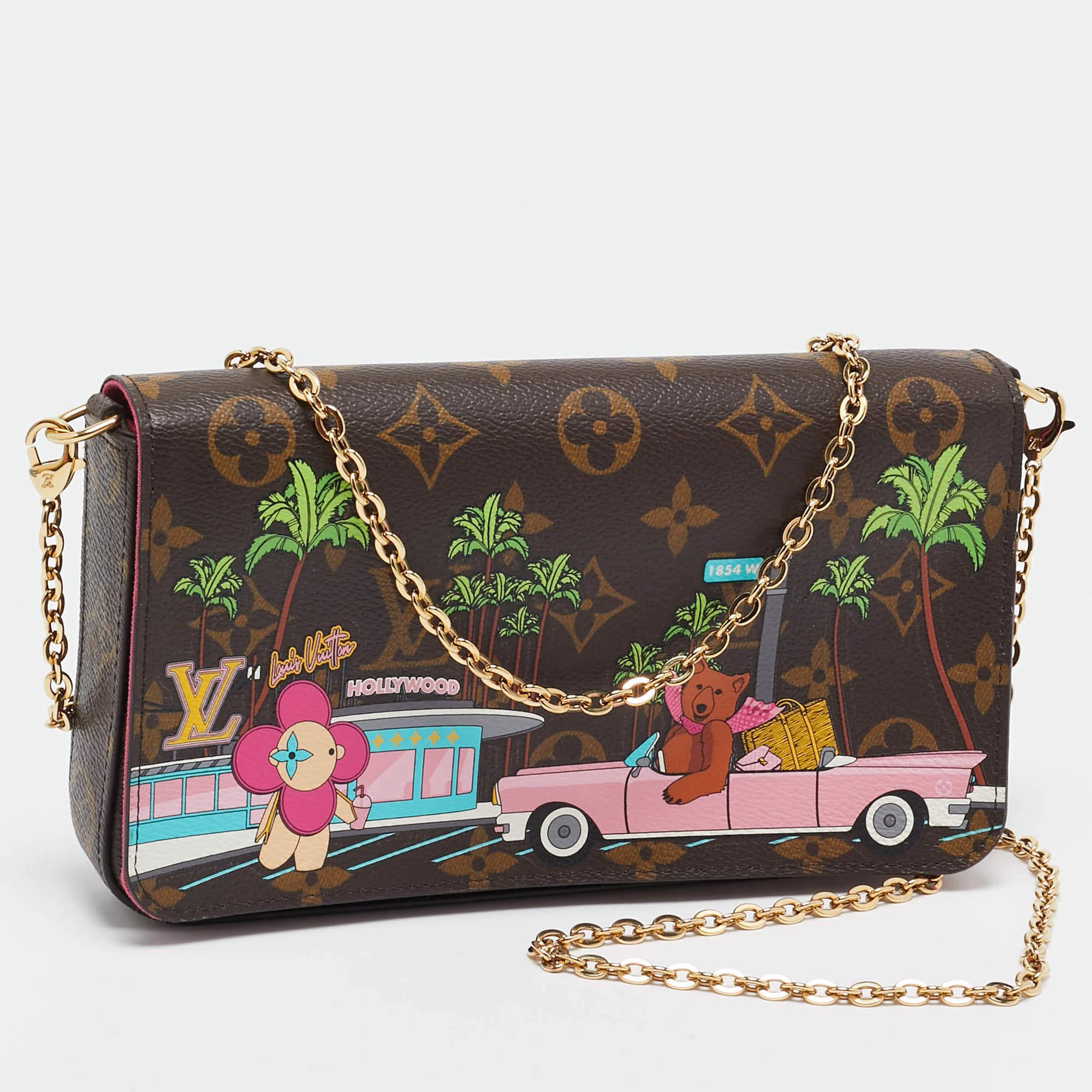Black Louis Vuitton Monogram Canvas Limited Edition Vivienne Felicie Pochette Bag