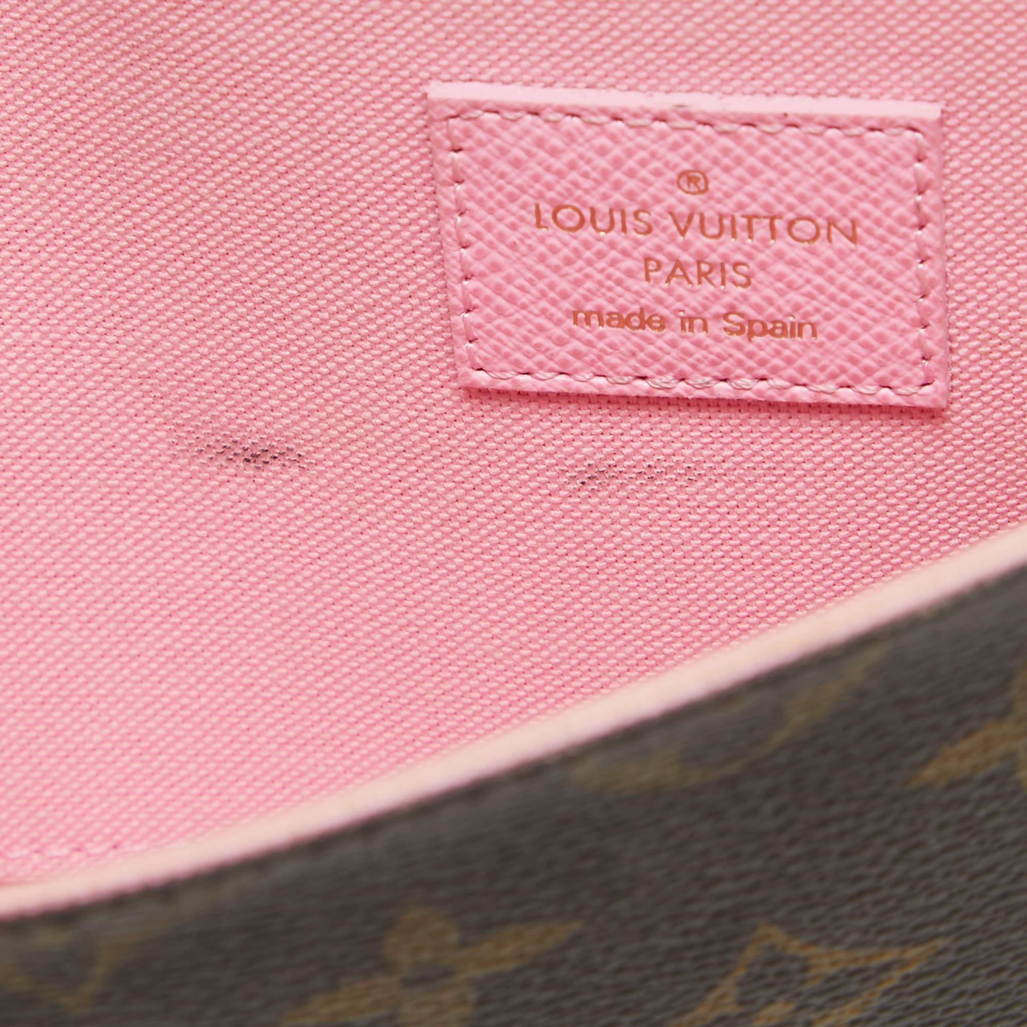 Louis Vuitton Monogram Canvas Limited Edition Vivienne Felicie Pochette Bag For Sale 2