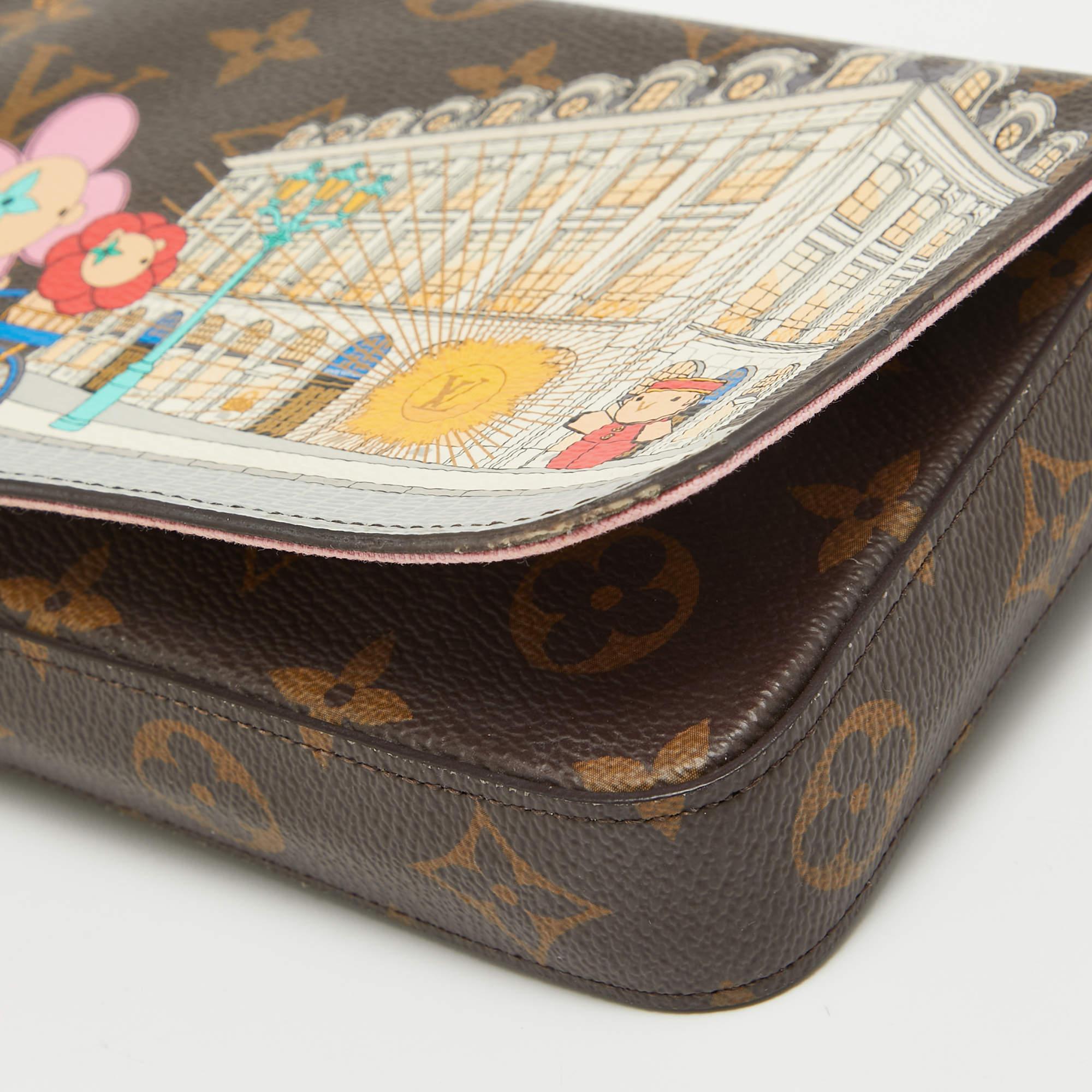 Louis Vuitton Monogram Canvas Limited Edition Vivienne Felicie Pochette Bag For Sale 4