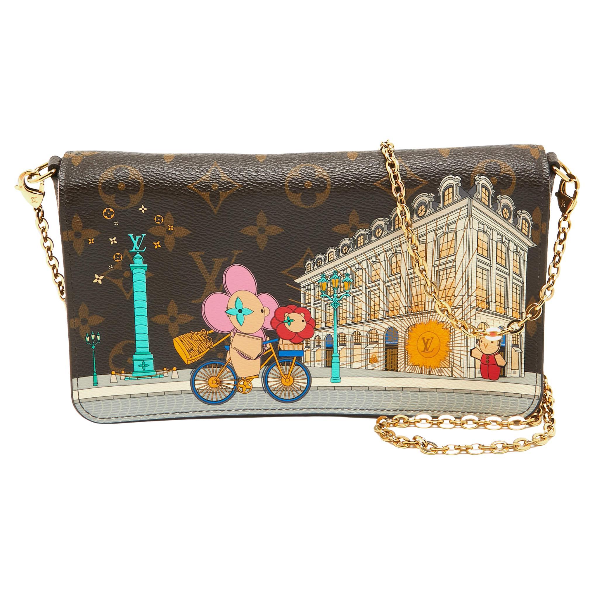 Louis Vuitton Monogram Canvas Limited Edition Vivienne Felicie Pochette Bag For Sale