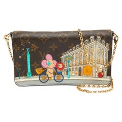 Vivienne Felicie Pochette-Tasche mit Monogramm aus Segeltuch in limitierter Auflage