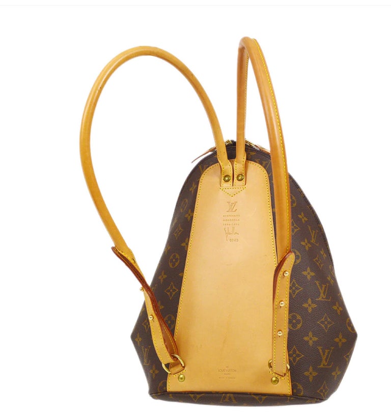LOUIS VUITTON Monogram Canvas Logo Umbrella Backpack Shoulder Bag For Sale  at 1stDibs