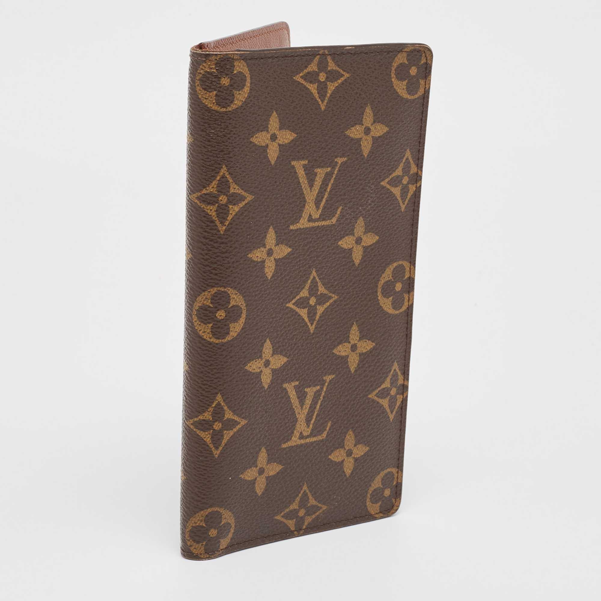 Women's Louis Vuitton Monogram Canvas Long Bifold Wallet