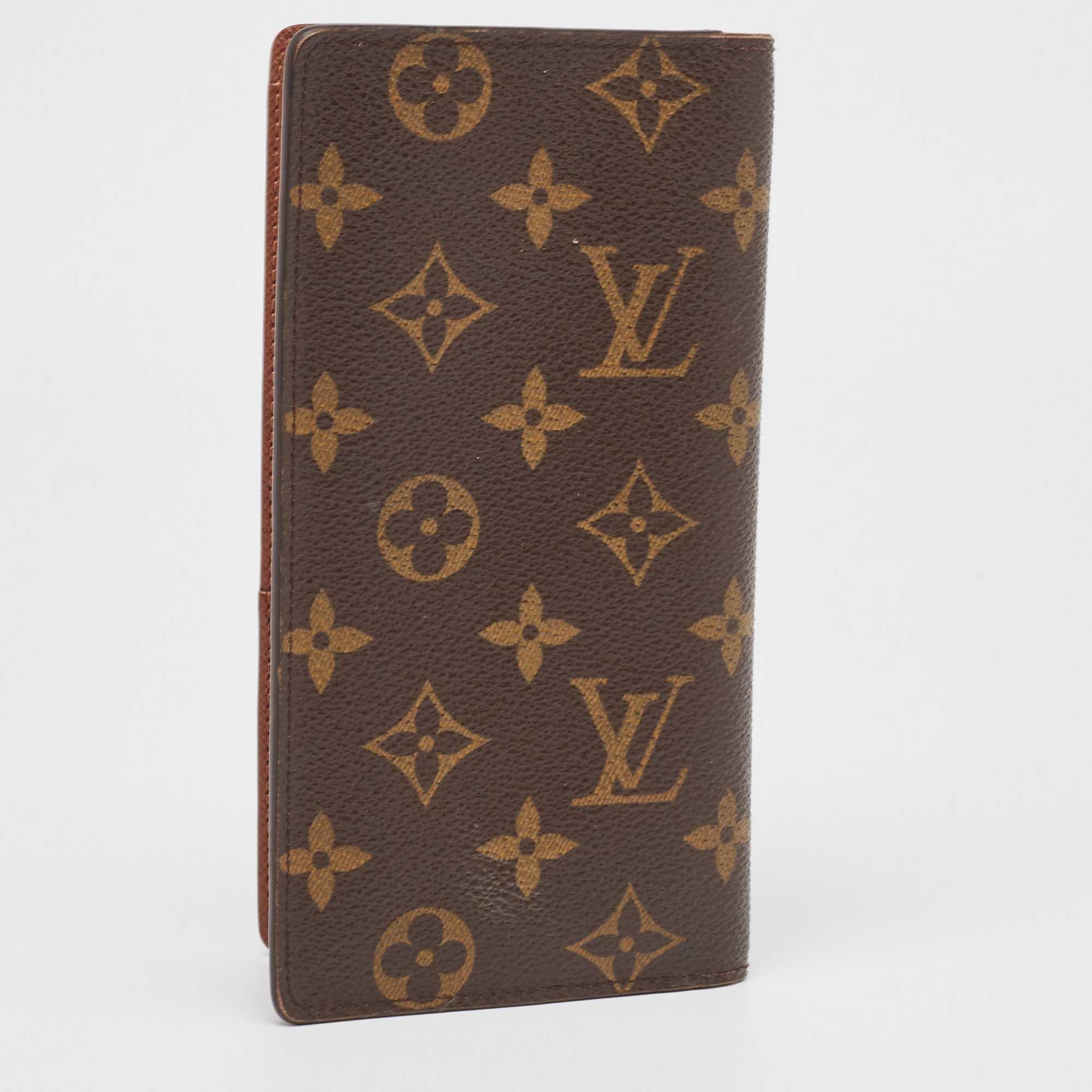 Louis Vuitton Monogram Canvas Long Bifold Wallet 1